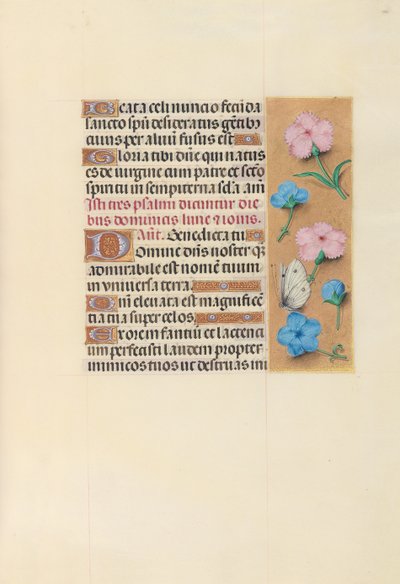 Getijdenboek van koningin Isabella de Katholieke, koningin van Spanje: Fol. 100r door Master of the First Prayerbook of Maximillian