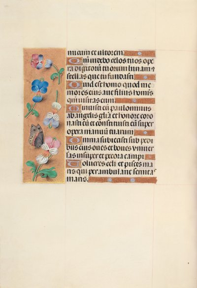 Getijdenboek van Koningin Isabella de Katholieke, Koningin van Spanje: Fol. 100v, ca. 1500 door Master of the First Prayerbook of Maximillian