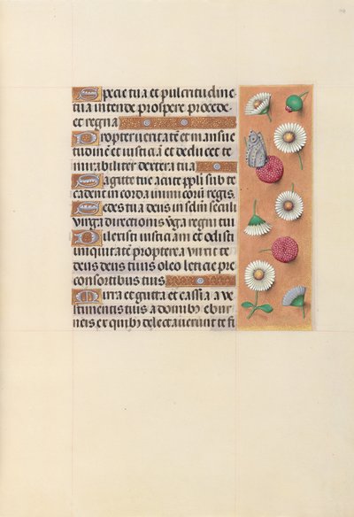 Uren van Koningin Isabella de Katholieke, Koningin van Spanje:  Fol. 104r door Master of the First Prayerbook of Maximillian