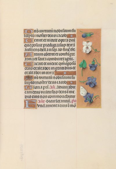 Getijdenboek van Koningin Isabella de Katholieke, Koningin van Spanje: Fol. 106r, ca. 1500 door Master of the First Prayerbook of Maximillian