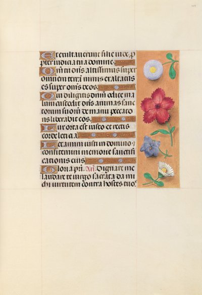 Getijdenboek van Koningin Isabella de Katholieke, Koningin van Spanje: Fol. 109r, ca. 1500 door Master of the First Prayerbook of Maximillian