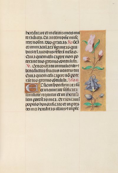 Getijdenboek van koningin Isabella de Katholieke, koningin van Spanje: Fol. 111r, ca. 1500 door Master of the First Prayerbook of Maximillian