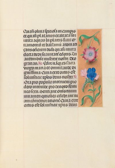 Getijdenboek van Koningin Isabella de Katholieke, Koningin van Spanje: Fol. 112r door Master of the First Prayerbook of Maximillian