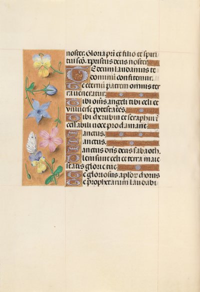 Getijdenboek van koningin Isabella de Katholieke, koningin van Spanje: Fol. 112v, ca. 1500 door Master of the First Prayerbook of Maximillian