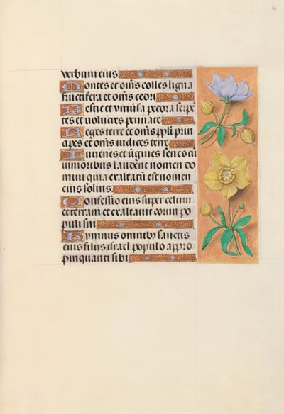 Uren van Koningin Isabella de Katholieke, Koningin van Spanje: Fol. 121r, c. 1500 door Master of the First Prayerbook of Maximillian