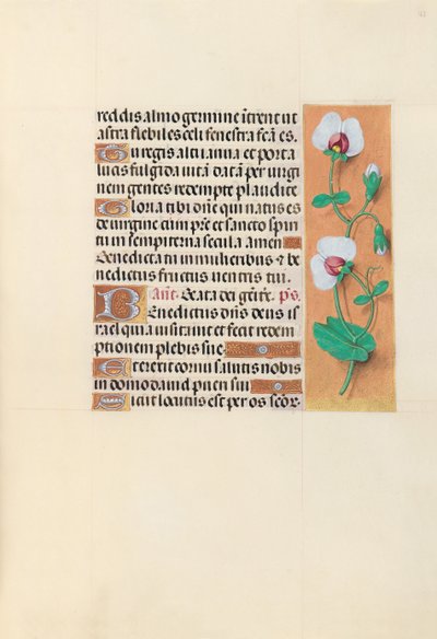 Uren van Koningin Isabella de Katholieke, Koningin van Spanje: Fol. 123r, ca. 1500 door Master of the First Prayerbook of Maximillian