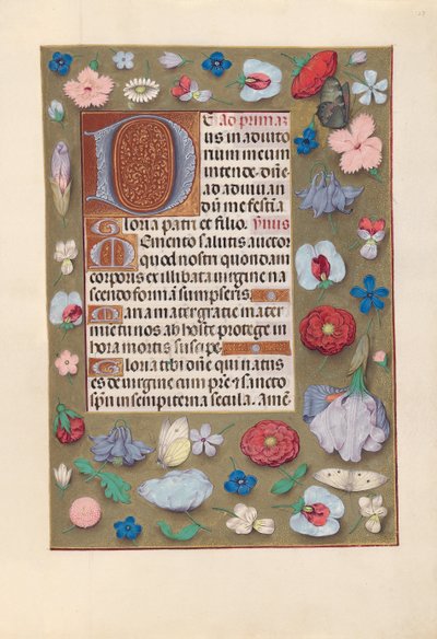 Uren van Koningin Isabella de Katholieke, Koningin van Spanje: Fol. 127r, c. 1500 door Master of the First Prayerbook of Maximillian