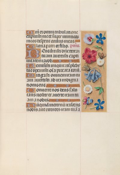 Getijdenboek van Koningin Isabella de Katholieke, Koningin van Spanje: Fol. 128r, ca. 1500 door Master of the First Prayerbook of Maximillian