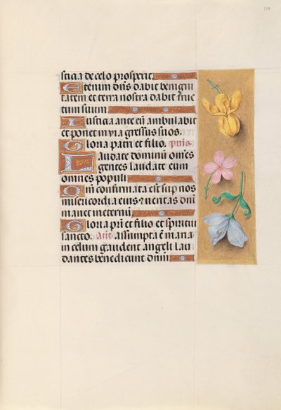 Uren van koningin Isabella de Katholieke, koningin van Spanje: Fol. 129r, ca. 1500 door Master of the First Prayerbook of Maximillian