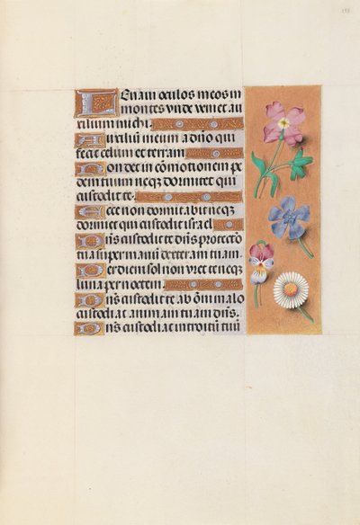 Getijdenboek van koningin Isabella de Katholieke, koningin van Spanje: Fol. 133r, ca. 1500 door Master of the First Prayerbook of Maximillian