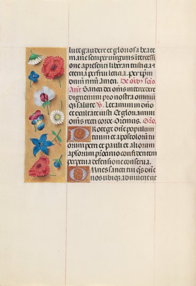 Getijdenboek van koningin Isabella de Katholieke, koningin van Spanje: Fol. 152v, c. 1500 door Master of the First Prayerbook of Maximillian