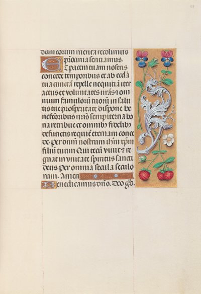 Getijdenboek van koningin Isabella de Katholieke, koningin van Spanje: Fol. 153r, ca. 1500 door Master of the First Prayerbook of Maximillian
