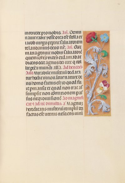 Getijdenboek van koningin Isabella de Katholieke, koningin van Spanje: Fol. 166r, ca. 1500 door Master of the First Prayerbook of Maximillian