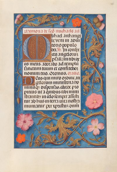 Uren van koningin Isabella de Katholieke, koningin van Spanje: Fol. 168r, c. 1500 door Master of the First Prayerbook of Maximillian