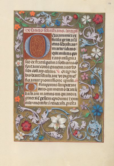 Getijdenboek van koningin Isabella de Katholieke, koningin van Spanje: Fol. 178r, ca. 1500 door Master of the First Prayerbook of Maximillian