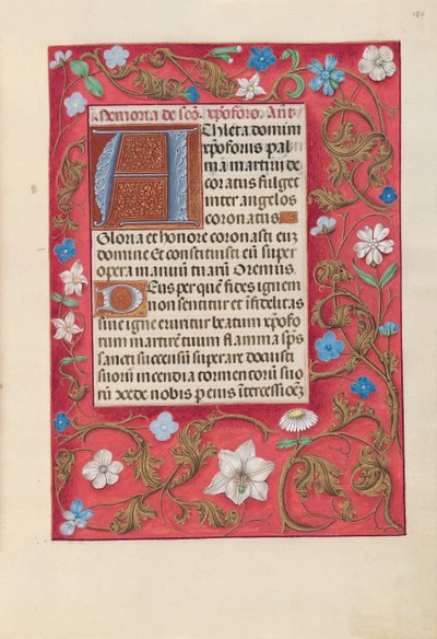 Getijdenboek van koningin Isabella de Katholieke, koningin van Spanje: Fol. 180r, c. 1500 door Master of the First Prayerbook of Maximillian