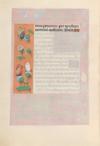 Getijdenboek van koningin Isabella de Katholieke, koningin van Spanje: Fol. 190v, ca. 1500 door Master of the First Prayerbook of Maximillian