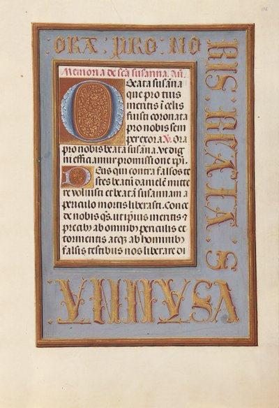 Getijdenboek van koningin Isabella de Katholieke, koningin van Spanje: Fol. 196r, c. 1500 door Master of the First Prayerbook of Maximillian