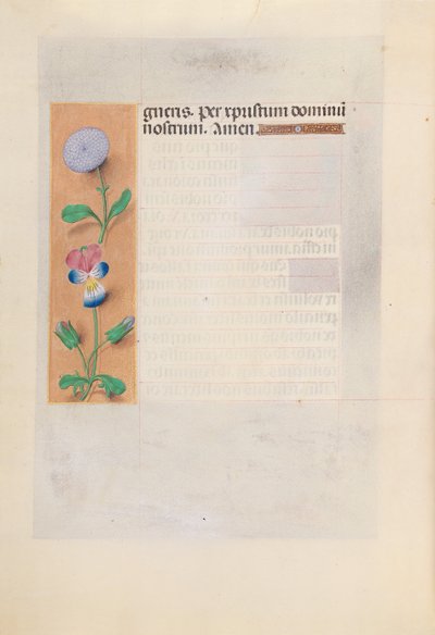 Uren van koningin Isabella de Katholieke, koningin van Spanje: Fol. 196v, c. 1500 door Master of the First Prayerbook of Maximillian