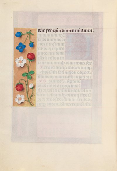 Uren van koningin Isabella de Katholieke, koningin van Spanje: Fol. 198v door Master of the First Prayerbook of Maximillian