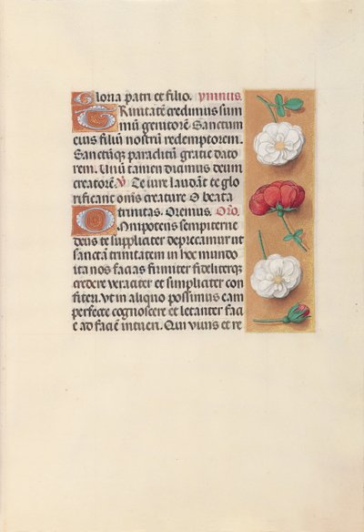 Getijdenboek van Koningin Isabella de Katholieke, Koningin van Spanje: Fol. 19r, c. 1500 door Master of the First Prayerbook of Maximillian