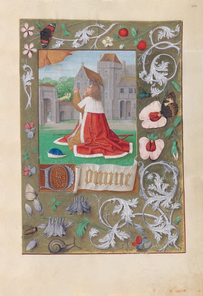 Uren van Koningin Isabella de Katholieke, Koningin van Spanje:  Fol. 200r, David door Master of the First Prayerbook of Maximillian