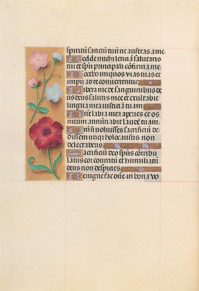 Getijdenboek van koningin Isabella de Katholieke, koningin van Spanje: Fol. 205v, ca. 1500 door Master of the First Prayerbook of Maximillian