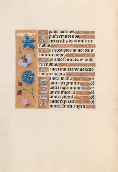 Getijdenboek van Koningin Isabella de Katholieke, Koningin van Spanje: Fol. 210v, c. 1500 door Master of the First Prayerbook of Maximillian