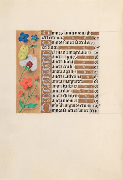 Getijdenboek van Koningin Isabella de Katholieke, Koningin van Spanje: Fol. 212v, c. 1500 door Master of the First Prayerbook of Maximillian