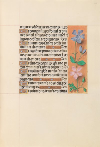 Uren van Koningin Isabella de Katholieke, Koningin van Spanje: Fol. 214r, ca. 1500 door Master of the First Prayerbook of Maximillian