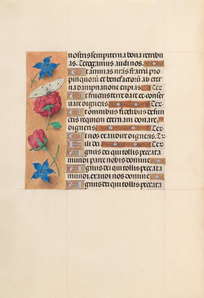 Getijdenboek van Koningin Isabella de Katholieke, Koningin van Spanje: Fol. 214v, c. 1500 door Master of the First Prayerbook of Maximillian