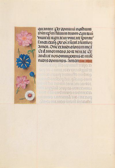Getijdenboek van koningin Isabella de Katholieke, koningin van Spanje: Fol. 218v, Dodenofficie, ca. 1500 door Master of the First Prayerbook of Maximillian