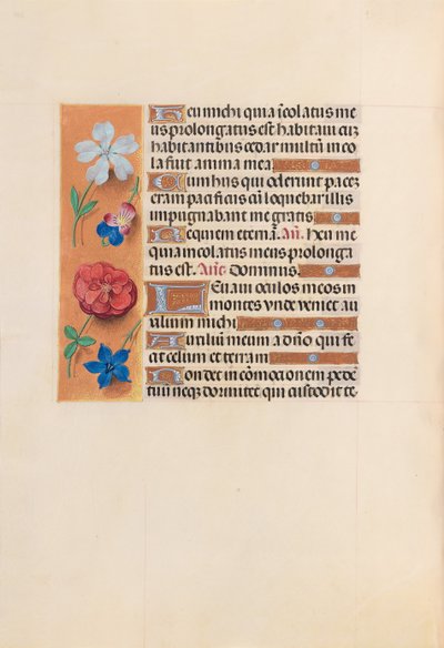 Uren van koningin Isabella de Katholieke, koningin van Spanje: Fol. 221v, ca. 1500 door Master of the First Prayerbook of Maximillian