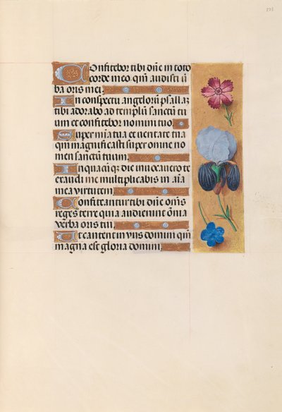 Uren van Koningin Isabella de Katholieke, Koningin van Spanje: Fol. 223r, circa 1500 door Master of the First Prayerbook of Maximillian