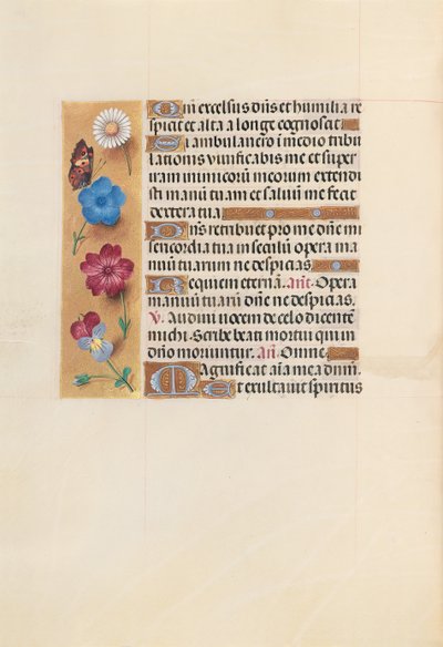 Getijdenboek van koningin Isabella de Katholieke, koningin van Spanje: Fol. 223v, ca. 1500 door Master of the First Prayerbook of Maximillian