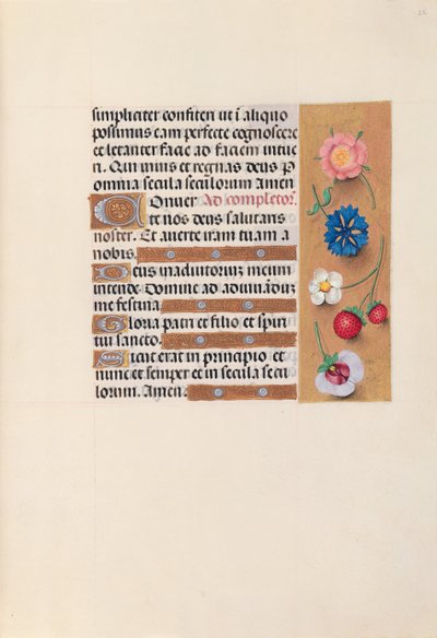Getijdenboek van Koningin Isabella de Katholieke, Koningin van Spanje: Fol. 22r, ca. 1500 door Master of the First Prayerbook of Maximillian
