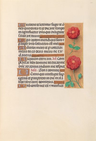 Getijdenboek van Koningin Isabella de Katholieke, Koningin van Spanje: Fol. 241r, c. 1500 door Master of the First Prayerbook of Maximillian