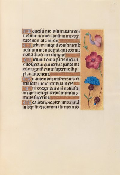 Getijdenboek van koningin Isabella de Katholieke, koningin van Spanje: Fol. 242r, ca. 1500 door Master of the First Prayerbook of Maximillian