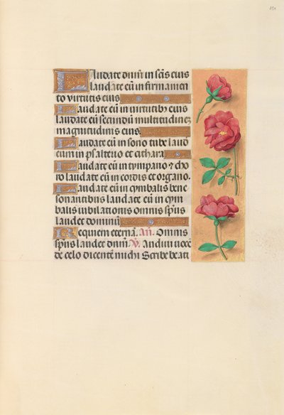 Getijdenboek van Koningin Isabella de Katholieke, Koningin van Spanje: Fol. 254r, c. 1500 door Master of the First Prayerbook of Maximillian