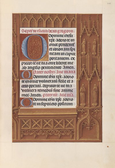 Uren van koningin Isabella de Katholieke, koningin van Spanje: Fol. 265r, ca. 1500 door Master of the First Prayerbook of Maximillian