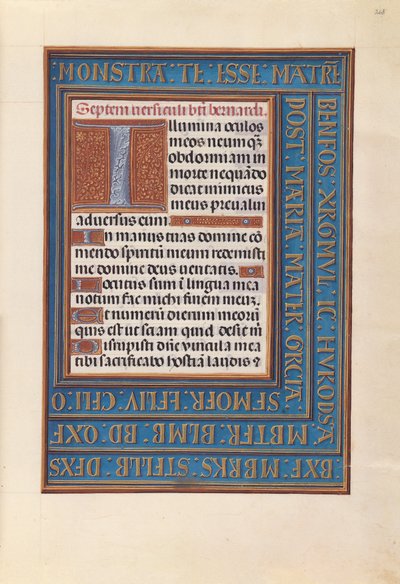 Uren van Koningin Isabella de Katholieke, Koningin van Spanje:  Fol. 268r door Master of the First Prayerbook of Maximillian