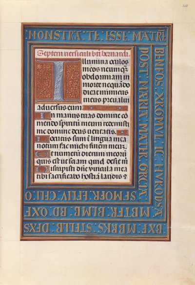 Getijdenboek van koningin Isabella de Katholieke, koningin van Spanje: Fol. 268r, ca. 1500 door Master of the First Prayerbook of Maximillian