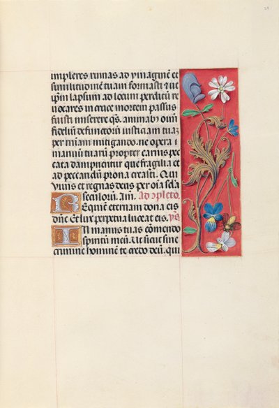 Uren van koningin Isabella de Katholieke, koningin van Spanje: Fol. 29r door Master of the First Prayerbook of Maximillian