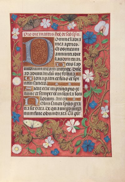 Getijdenboek van koningin Isabella de Katholieke, koningin van Spanje: Fol. 32r, ca. 1500 door Master of the First Prayerbook of Maximillian