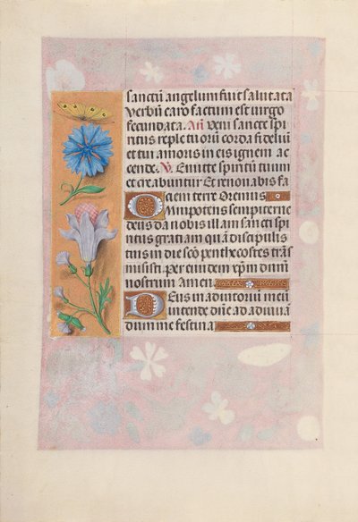 Getijdenboek van koningin Isabella de Katholieke, koningin van Spanje: Fol. 32v, ca. 1500 door Master of the First Prayerbook of Maximillian