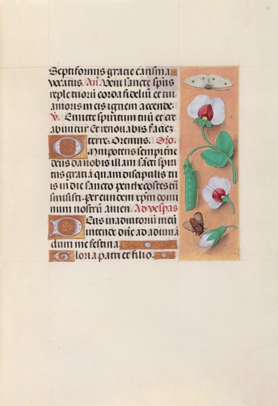 Getijdenboek van Koningin Isabella de Katholieke, Koningin van Spanje: Fol. 35r, ca. 1500 door Master of the First Prayerbook of Maximillian