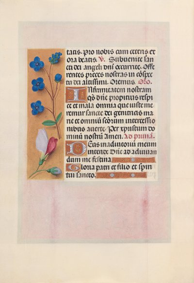 Getijdenboek van koningin Isabella de Katholieke, koningin van Spanje: Fol. 38v, ca. 1500 door Master of the First Prayerbook of Maximillian