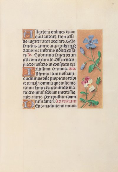 Getijdenboek van Koningin Isabella de Katholieke, Koningin van Spanje: Fol. 39r, c. 1500 door Master of the First Prayerbook of Maximillian
