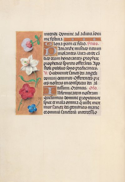 Uren van koningin Isabella de Katholieke, koningin van Spanje: Fol. 39v, ca. 1500 door Master of the First Prayerbook of Maximillian