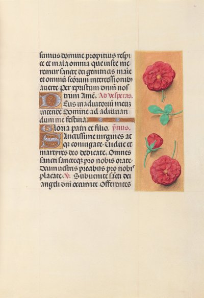 Getijdenboek van Koningin Isabella de Katholieke, Koningin van Spanje: Fol. 41r, ca. 1500 door Master of the First Prayerbook of Maximillian